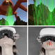 A giant virtual spider rains down a flood of poison on the user which they can feel splashing across their lips.